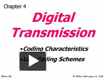 Digital Transmission presentation | free to view