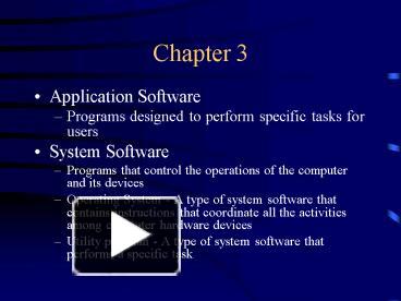 PPT – Application Software PowerPoint presentation | free to view - id ...