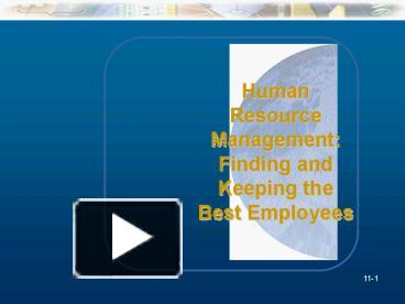 PPT – Human Resource Management: PowerPoint presentation | free to view ...