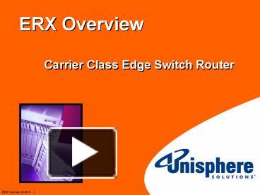 PPT – ERX Overview PowerPoint presentation | free to view - id: 1a88ec ...