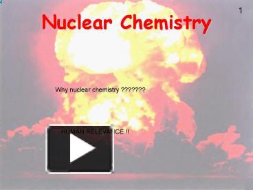 Nuclear Chemistry presentation | free to view