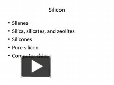 Silicon presentation | free to download