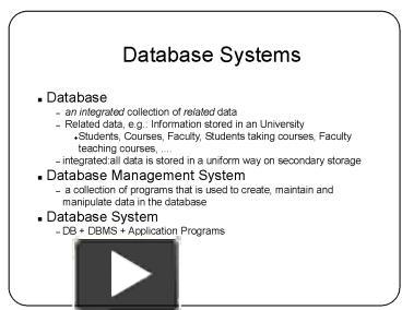 PPT – Database Systems PowerPoint presentation | free to view - id ...