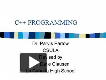 PPT – C PROGRAMMING PowerPoint presentation | free to download - id ...