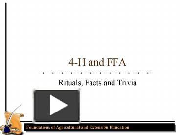 PPT – 4H and FFA PowerPoint presentation | free to view - id: 1bf10-ZDYxZ