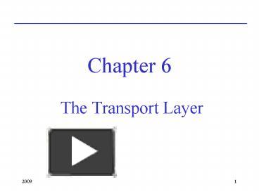 PPT – The Transport Layer PowerPoint presentation | free to view - id ...