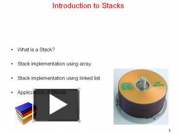 PPT – Introduction to Stacks PowerPoint presentation | free to download ...