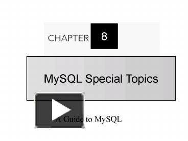PPT – A Guide to MySQL PowerPoint presentation | free to view - id ...