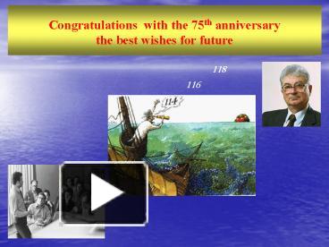 PPT – Congratulations with the 75th anniversary PowerPoint presentation ...