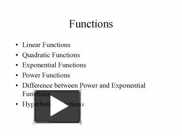 PPT – Functions PowerPoint presentation | free to view - id: 1daef6-NzNhN