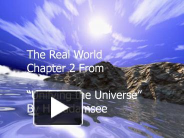 PPT – The Real World PowerPoint presentation | free to view - id ...