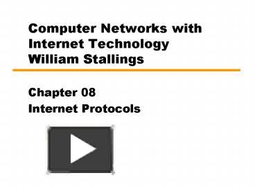 PPT – Computer Networks with Internet Technology William Stallings ...