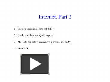 PPT – Internet, Part 2 PowerPoint presentation | free to download - id ...