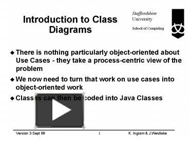 PPT – Introduction to Class Diagrams PowerPoint presentation | free to ...
