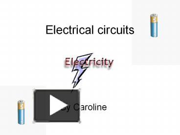 PPT – Electrical circuits PowerPoint presentation | free to view - id ...