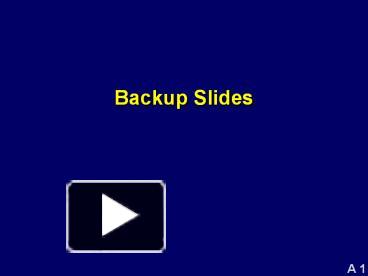 PPT – Backup Slides PowerPoint presentation | free to download - id ...