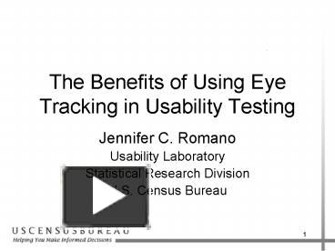 The Benefits of Using Eye Tracking in Usability Testing presentation ...