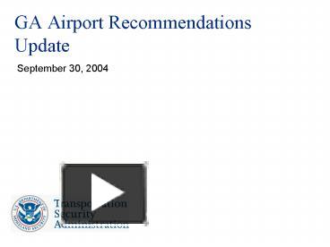 PPT – GA Airport Recommendations Update PowerPoint presentation | free ...