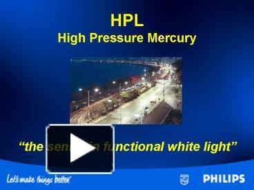 PPT – HPL PowerPoint presentation | free to view - id: 200261-ZDc1Z