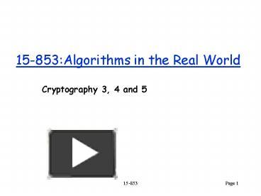 PPT – 15-853:Algorithms in the Real World PowerPoint presentation ...