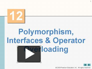 PPT – Polymorphism, Interfaces PowerPoint presentation | free to view ...