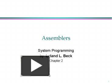 Assemblers presentation | free to view