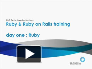 PPT – Ruby PowerPoint presentation | free to view - id: 2158ec-ZDQ1N