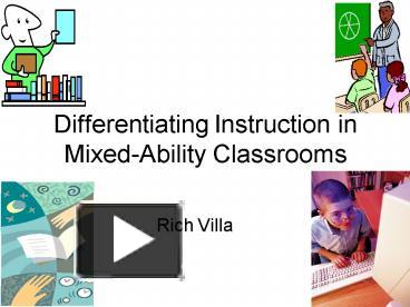 Differentiating Instruction In Mixedability Classrooms Presentation