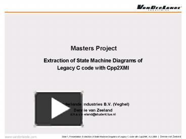PPT – Masters Project PowerPoint presentation | free to view - id ...
