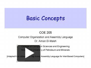 PPT – Basic Concepts PowerPoint presentation | free to download - id ...