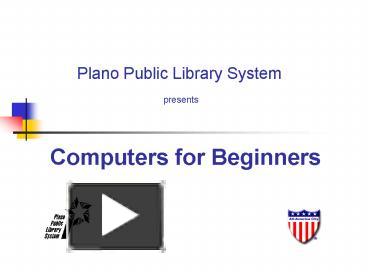 PPT – Computers for Beginners PowerPoint presentation | free to view ...