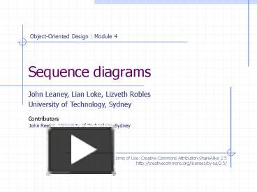 Sequence diagrams presentation | free to view
