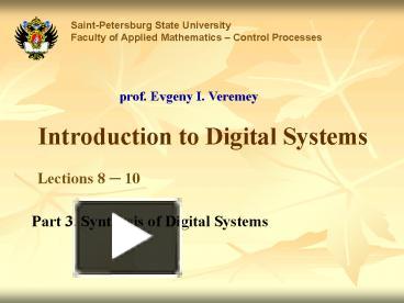 Introduction to Digital Systems presentation | free to view