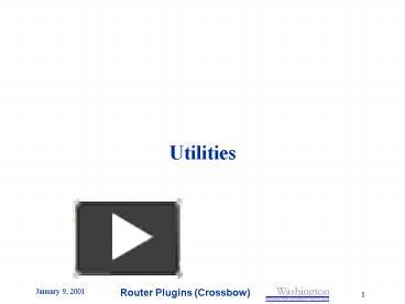PPT – Utilities PowerPoint presentation | free to download - id: 22bf8 ...