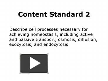 PPT – Content Standard 2 PowerPoint presentation | free to view - id ...