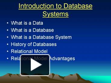 PPT – Introduction to Database Systems PowerPoint presentation | free ...