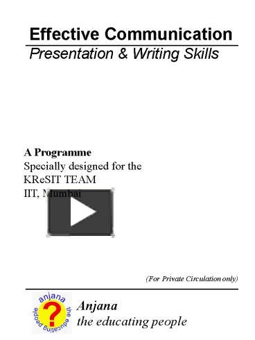 PPT – Effective Communication Presentation PowerPoint presentation ...