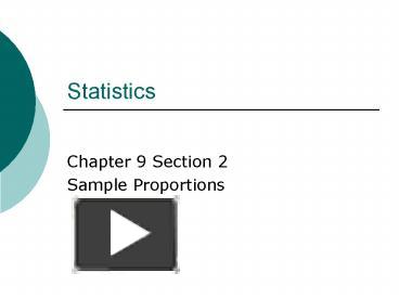 PPT – Statistics PowerPoint presentation | free to view - id: 242636-Y2E4N