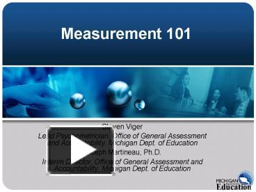PPT – Measurement 101 PowerPoint presentation | free to download - id ...