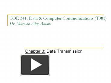 PPT – COE 341: Data PowerPoint presentation | free to download - id ...