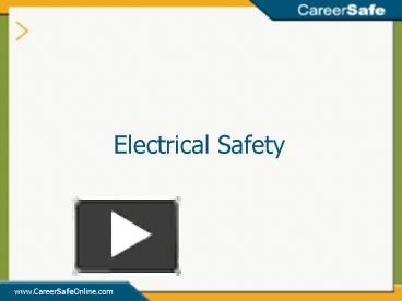 Electrical Safety presentation | free to view
