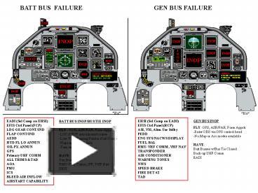 PPT – BATT BUS FAILURE PowerPoint presentation | free to view - id ...