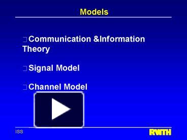 PPT – Models PowerPoint presentation | free to view - id: 2543ec-ZDc1Z