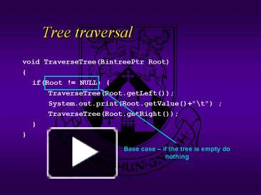 Tree traversal presentation | free to view