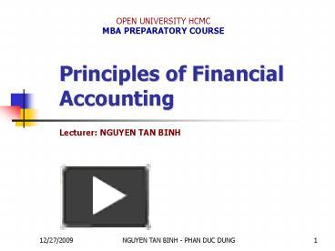 PPT – Principles of Financial Accounting PowerPoint presentation | free ...