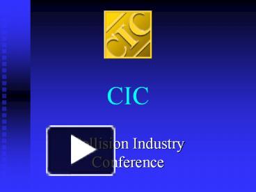 CIC presentation | free to download