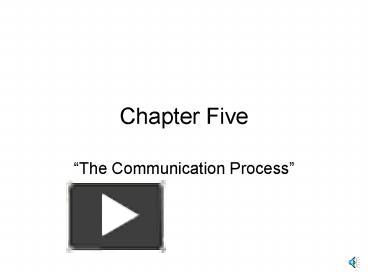 PPT – Chapter Five PowerPoint presentation | free to view - id: 2609ee ...