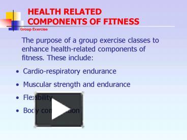 PPT – Cardiorespiratory endurance PowerPoint presentation | free to ...