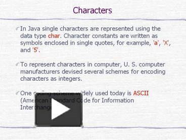 PPT – Characters PowerPoint presentation | free to download - id ...