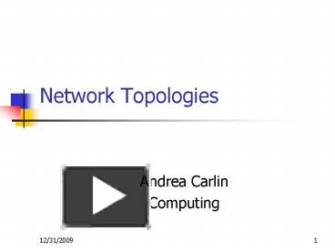 Network Topologies presentation | free to view